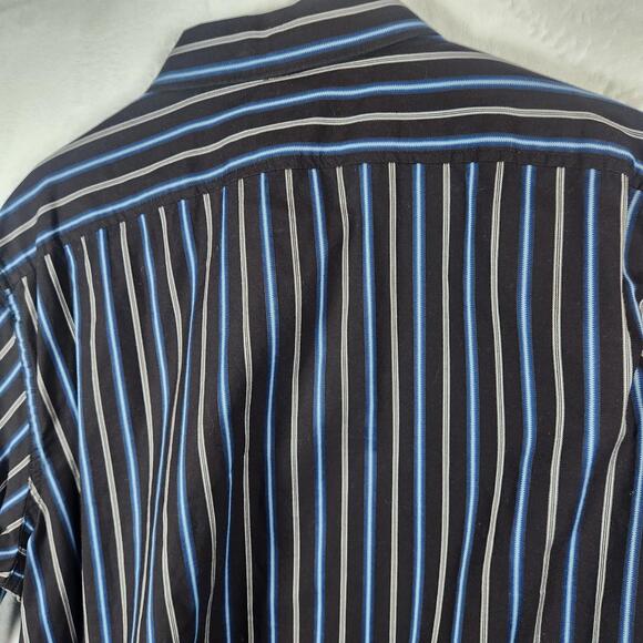 Structure Premium Woven Long Sleeve Button Down Shirt Striped Mens Size XL - Picture 6 of 6
